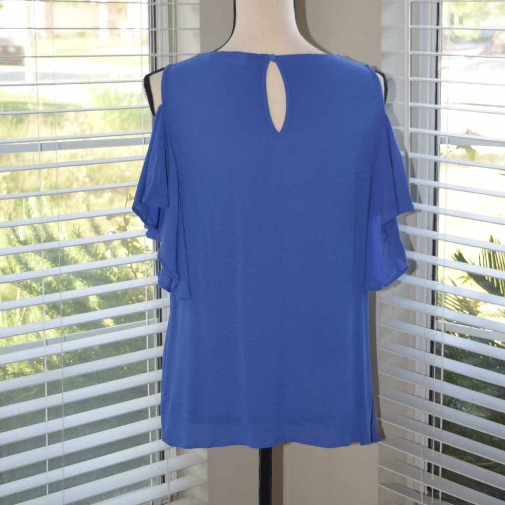 BP Ruffle Cold Shoulder Blouse - Picture 5 of 6